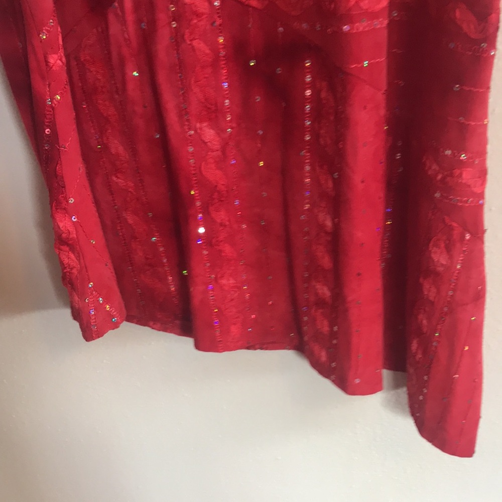 49) DRESS BARN beautifully styled Tank w sequins. - Picture 5 of 7
